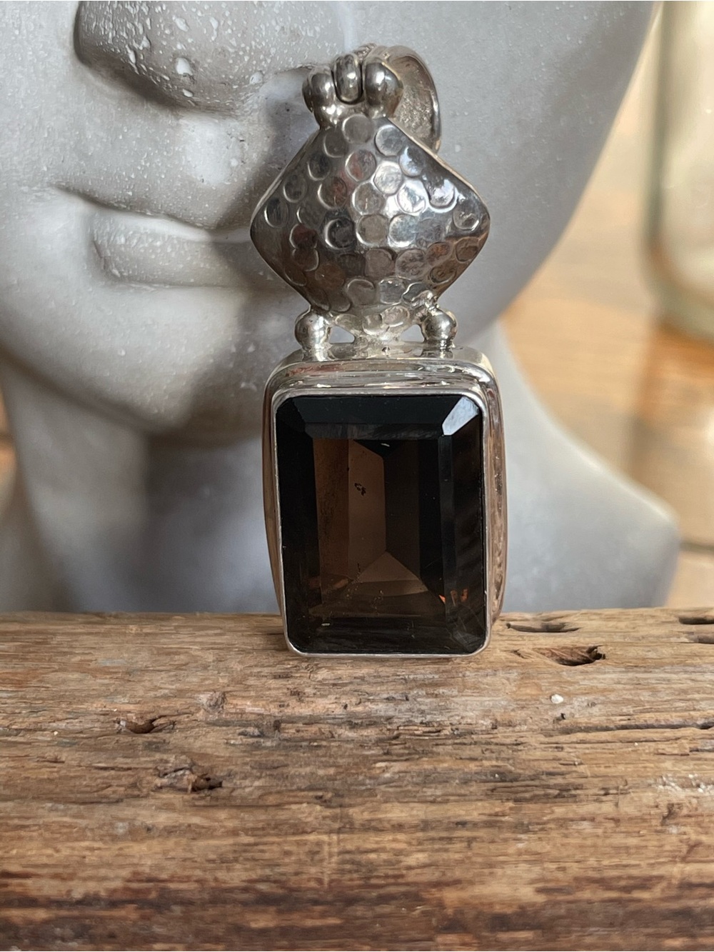 Sterling Silver Smoky Quartz Pendant - Unbranded